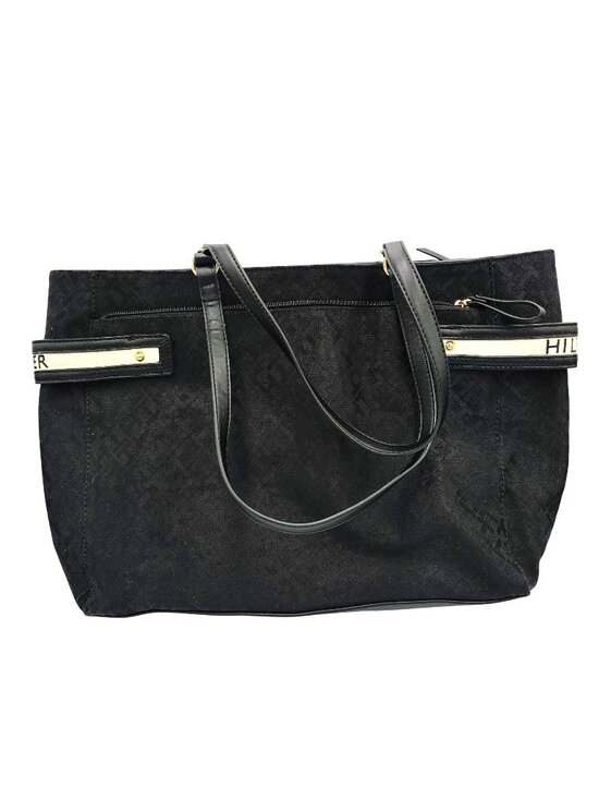 Tommy Hilfiger Handbags - Black Tote Bag Tommy Hilfiger Women Shoulder Purse Zip Top Large Classic